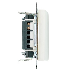 Переключатель одноклавишный Stekker Катрин белый GLS10-7105-01 39572 4