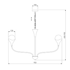 Подвесная люстра Eurosvet Calyx 60169/8 никель 1