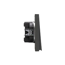 Выключатель STRONG 1 кл возвратный 10А с/у графит KRANZ KR-78-0712-6 4