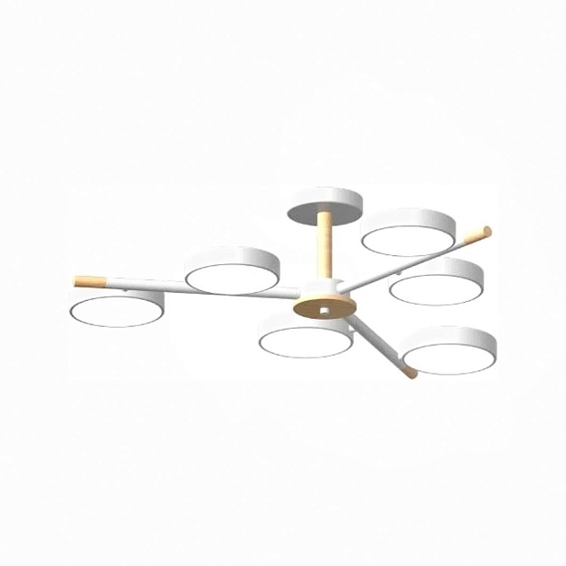 Потолочный cветильник LED4U L3208-800 WH изображение 1 Потолочный cветильник LED4U L3208-800 WH Фото № 1