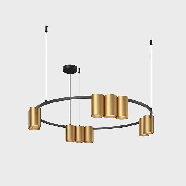 Подвесная люстра Denkirs Orbit DK4065-BK+SG Фото № 3