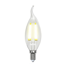 Лампа светодиодная филаментная Uniel E14 6W 4000K прозрачная LED-CW35-6W/NW/E14/CL PLS02WH UL-00001374