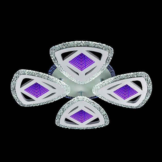 Потолочная люстра ЭкономСвет 51250/4+1WT+3D Фото № 1