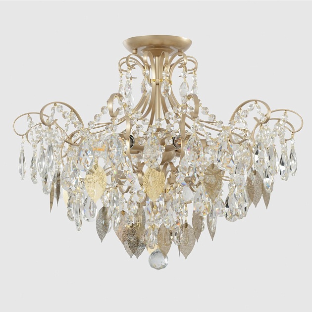 Потолочная люстра Crystal Lux Esmiralda PL6 Gold изображение 4 Потолочная люстра Crystal Lux Esmiralda PL6 Gold Фото № 4