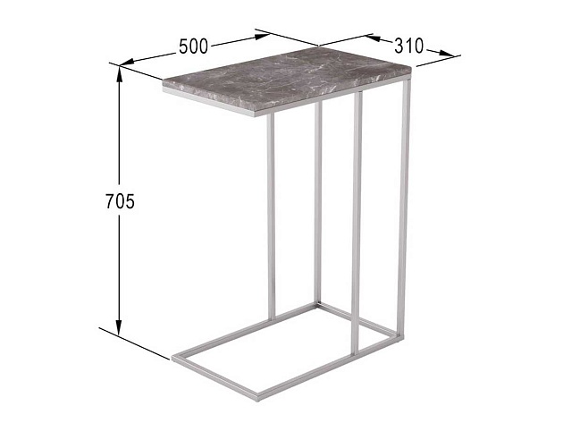 Приставной стол Мебелик Агами 006671 изображение 3 Приставной стол Мебелик Агами 006671 Фото № 3