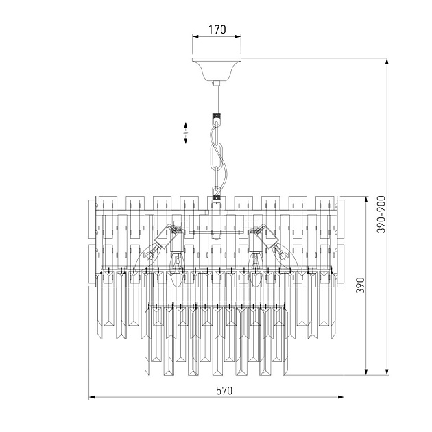 Подвесная люстра Bogates Deseo 337/8 Strotskis Smart изображение 5 Подвесная люстра Bogates Deseo 337/8 Strotskis Smart Фото № 5