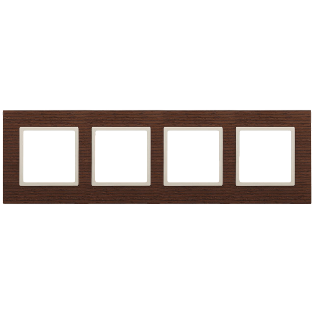Рамка 4-постовая ЭРА Elegance 14-5304-09 Б0034586 Фото № 2