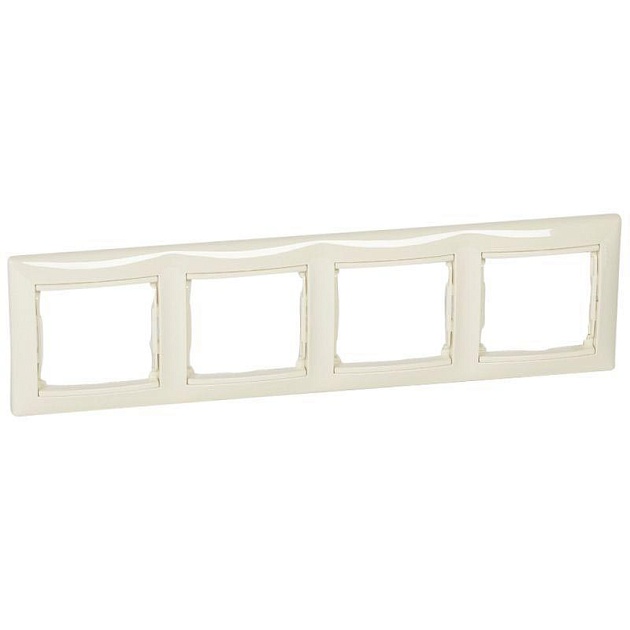 Рамка 4-постовая Legrand Valena слоновая кость 695634 Фото № 1
