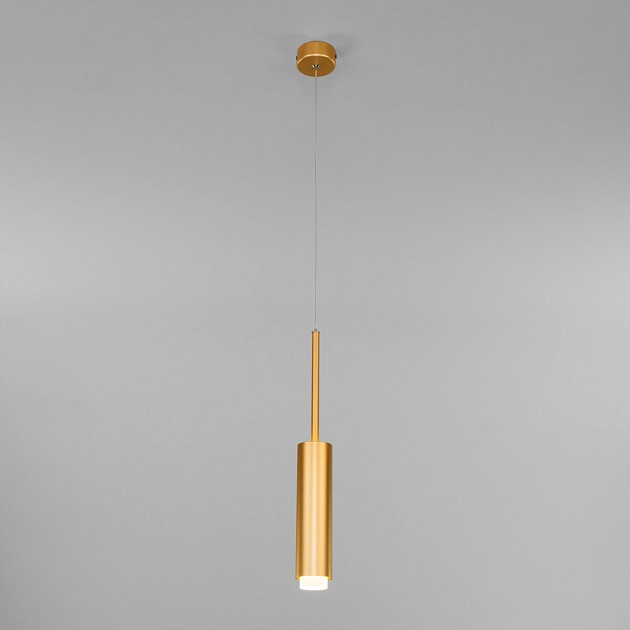 Подвесной светодиодный светильник Eurosvet Dante 50203/1 матовое золото фото 3
