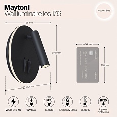 Светодиодный спот Maytoni Ios 176 C176-WL-01-6W-B 1
