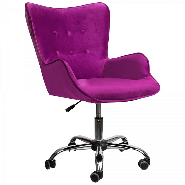 Поворотное кресло AksHome Bella фиолетовый, велюр 61452 фото 