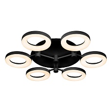 Потолочная светодиодная люстра iLedex Jomo FS-014-X6-(B) 72W BK 1