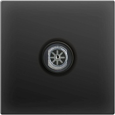 ТВ-розетка проходная Werkel черный матовый WL08-TV-2W 4690389073519