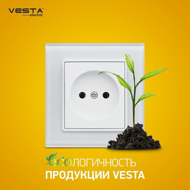 Розетка 2P Vesta-Electric Exclusive White белый FRZ00040002BEL Фото № 2