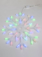 Подвесной светодиодный светильник «Снежинка» Uniel ULD-H4040-048/DTA RGB IP20 Snowflake UL-00007250 3