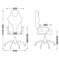 Игровое кресло AksHome Forsage зеленый, экокожа 73356 1