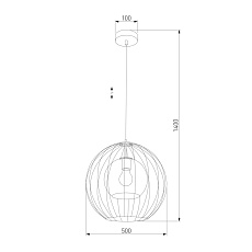 Подвесной светильник TK Lighting 2552 Universo Black 1