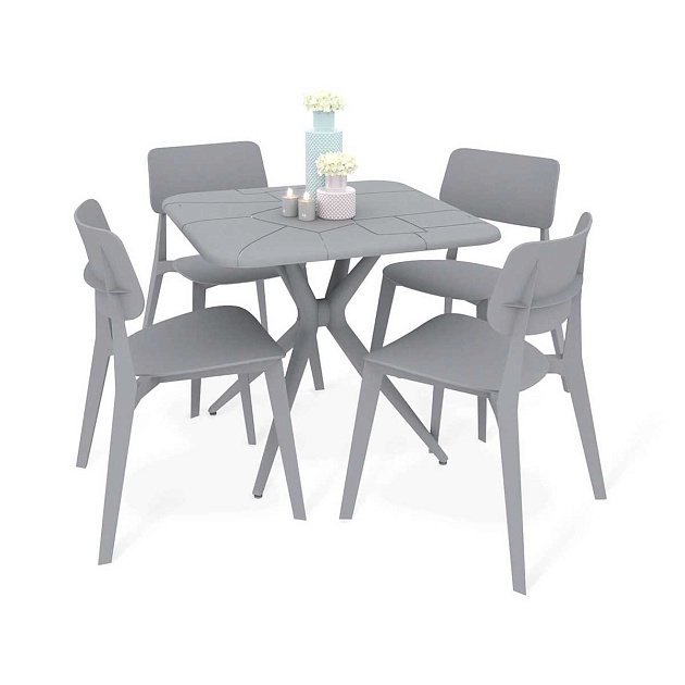 Обеденная группа Sheffilton SHT-DS197 серый 5701408001 Фото № 1