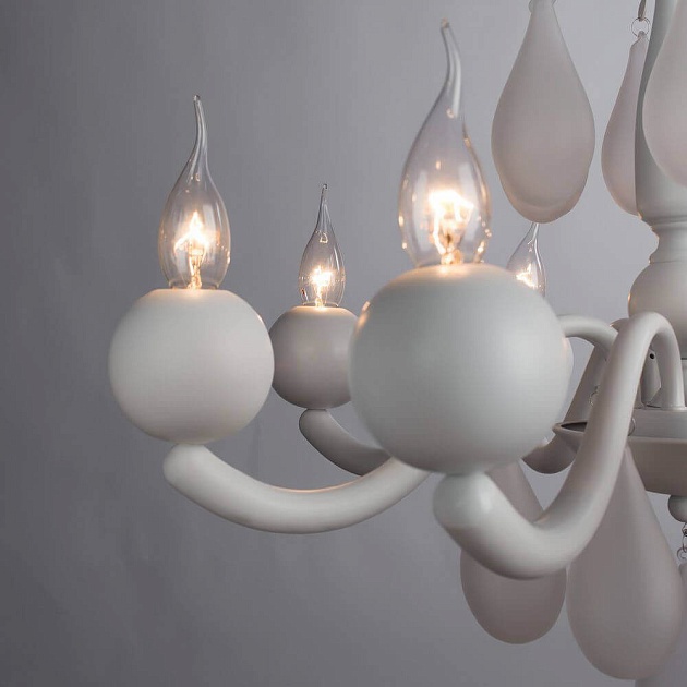 Подвесная люстра Arte Lamp Sigma A3229LM-8WH изображение 4 Подвесная люстра Arte Lamp Sigma A3229LM-8WH Фото № 4