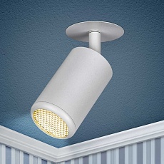 Светильник встраиваемый алюминиевый ЭРА KL106 WH под лампу MR16 GU10 белый матовый Б0061540 3