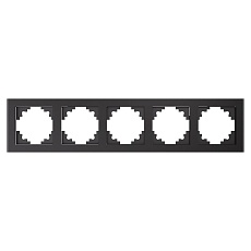 Рамка 5-постовая Stekker Катрин графит GFR00-7005-06 39642