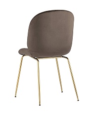 Кухонный стул Stool Group Турин велюр коричневый золотые ножки 8329 VELVET BROWN 4