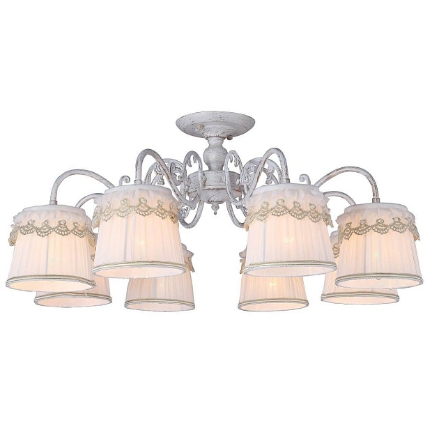 Потолочная люстра Arte Lamp Merletto A5709PL-8WG изображение 1 Потолочная люстра Arte Lamp Merletto A5709PL-8WG Фото № 1