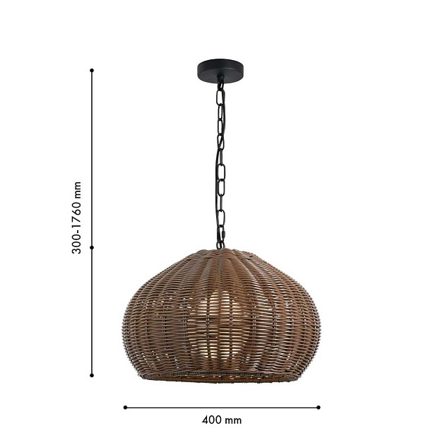 Подвесной светильник Favourite Wicker 4883-1P Фото № 3