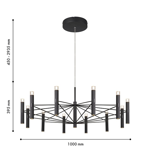 Подвесная светодиодная люстра Favourite Blick 4758-12P Фото № 2