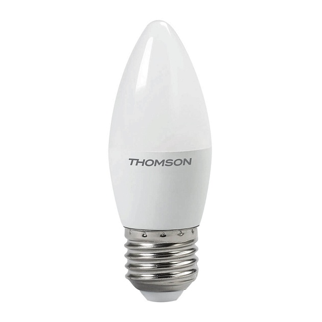 Лампа светодиодная Thomson E27 10W 4000K свеча матовая TH-B2024 фото 