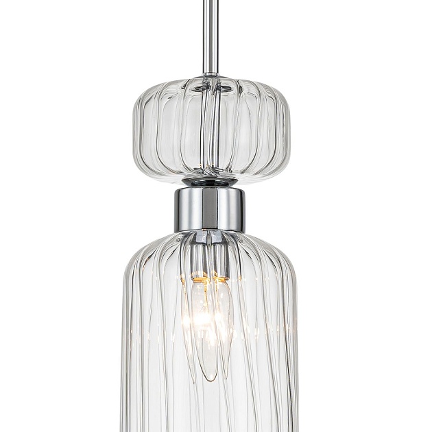 Подвесной светильник Escada Gloss 1141/1S Chrome/Clear изображение 2 Подвесной светильник Escada Gloss 1141/1S Chrome/Clear Фото № 2