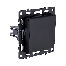 Розетка штепсельная SCHUKO 16A/250 В с крышкой, черный Kollinger Asthetik AS-015BK 1