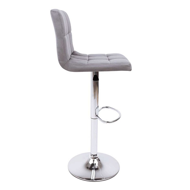 Барный стул AksHome Logos темно-серый, велюр 80165 изображение 7 Барный стул AksHome Logos темно-серый, велюр 80165 Фото № 7