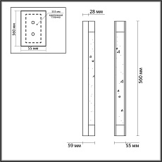 Настенный светодиодный светильник Odeon Light L-Vision Mirada 6693/12WL 1