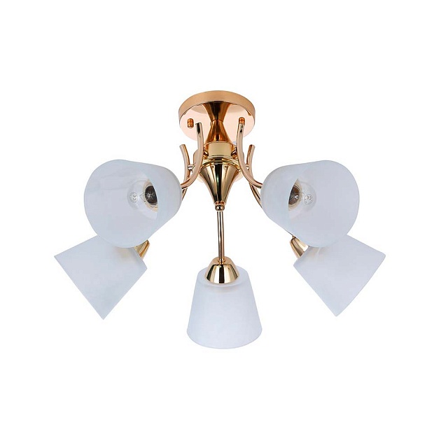 Потолочная люстра ЭкономСвет 10061/5FGD WT Фото № 1