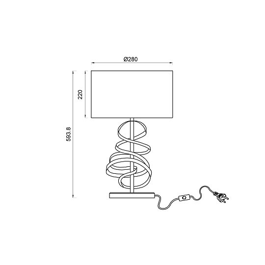 Настольная лампа Vele Luce Violino VL4174N01 Фото № 5