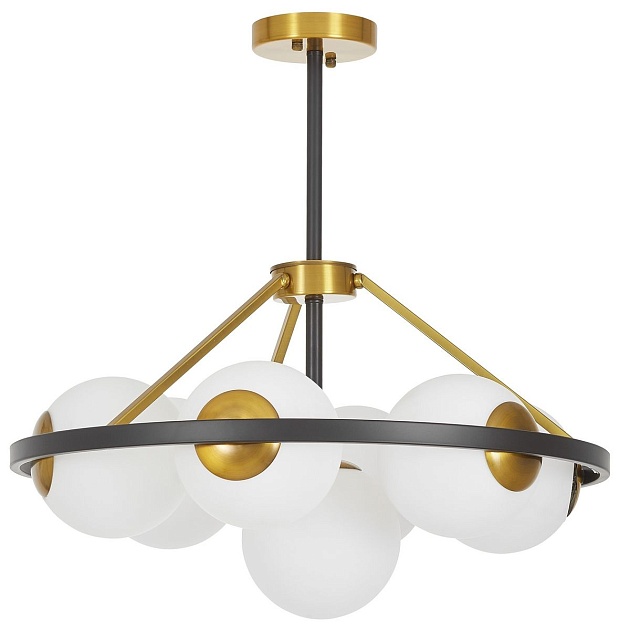 Подвесная люстра Lumina Deco Donzano LDP 8034-7 BK+WT Фото № 5