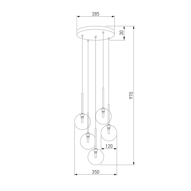 Подвесная люстра TK Lighting 5943 Nilos Фото № 2