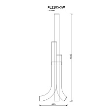 Торшер Fluorite Duo FL1185-3W 1