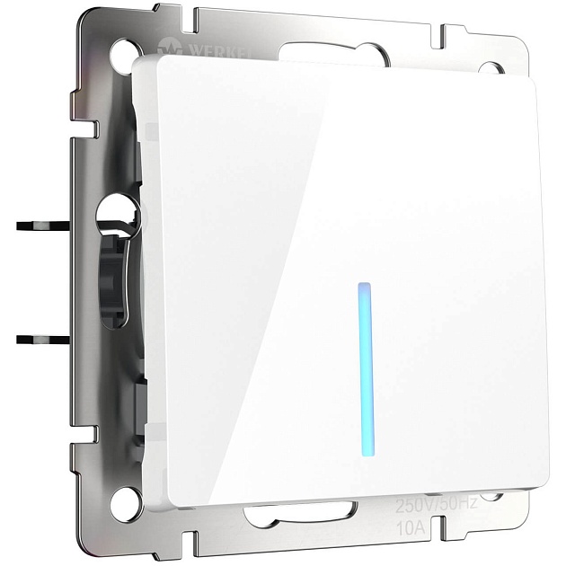 Выключатель одноклавишный с подсветкой Werkel белый W1110101 4690389155048 изображение 1 Выключатель одноклавишный с подсветкой Werkel белый W1110101 4690389155048 Фото № 1