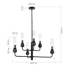 Подвесная люстра ST Luce Medea SL1244.403.06 2
