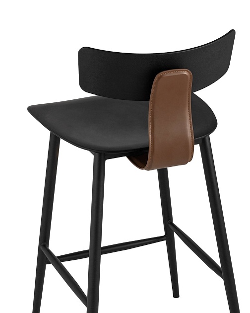 Полубарный стул Stool Group ANT пластиковый черный 8333A black Фото № 6