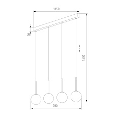 Подвесной светильник TK Lighting 4503 Martin 1