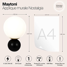 Бра Maytoni Nostalgia MOD048WL-01G 1