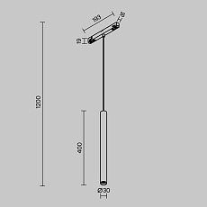 Трековый светильник Maytoni Technical TR226-4-5WTW-M-DSZ-B 1