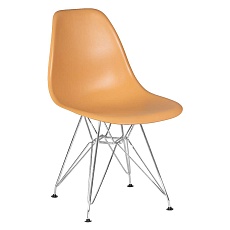Стул обеденный DOBRIN DSR (ножки хром, цвет персиковый (NX-Y-06)) 638APP-LMZL DSR