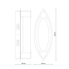 Настенный светильник Lucia Tucci Modena W172.1 Large LED400 1