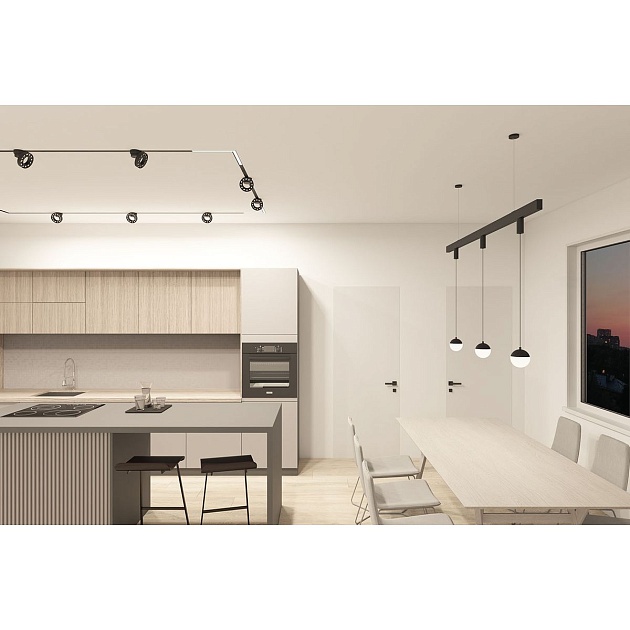 Трековый светодиодный светильник Denkirs Smart Moon DK8056-BK Фото № 5