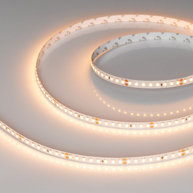 Светодиодная лента Arlight 12W/m 160Led/m 2835SMD теплый белый 5M RT-A160-8mm 24V Warm2400 028561(2) Фото № 1