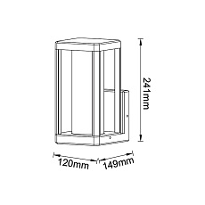 Уличный настенный светильник Mantra Nevada 8898 1